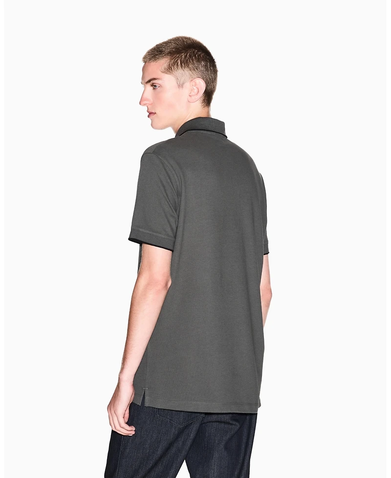 A|X Armani Exchange Men's Grosgrain Logo Polo Shirt