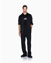 A|X Armani Exchange Men's Night Lab Stretch Wool Blend Pants