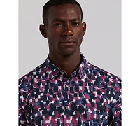 Perry Ellis Men's Long Sleeve Slim Fit Shirt