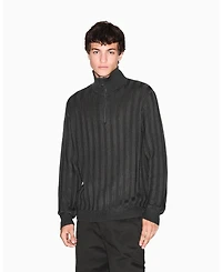A|X Armani Exchange Men's Ribbed Quarter Zip Sweater