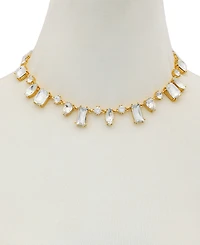 Guess Epoxy Glass and silver Stone Silver-Tone Statement Necklaces