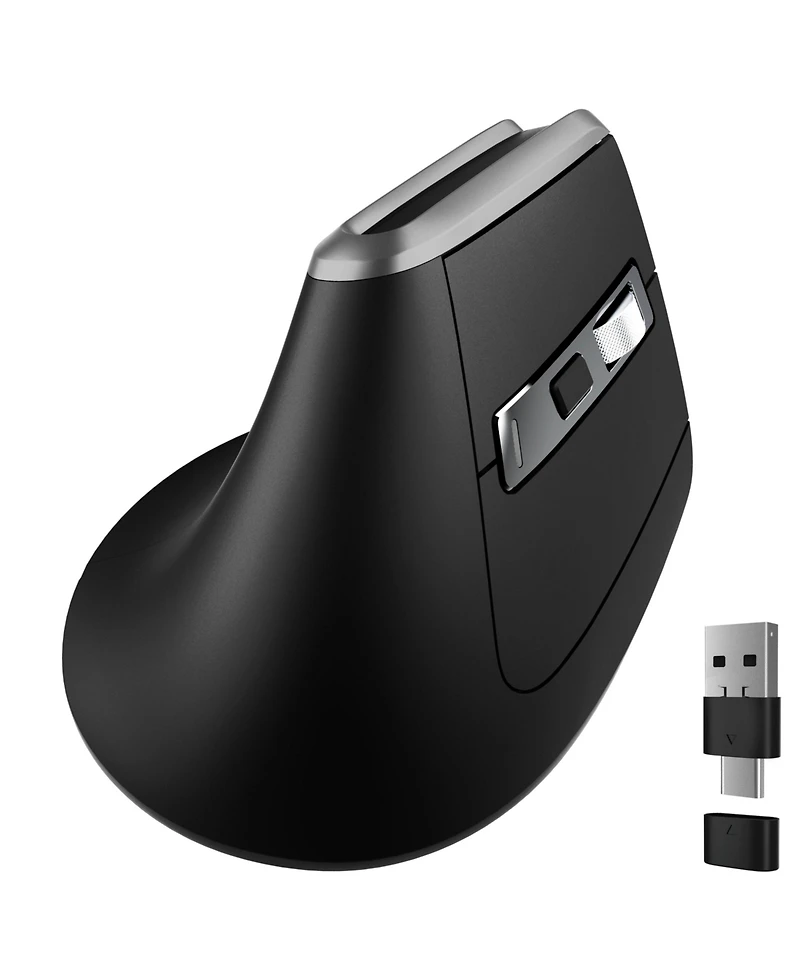 Delton S20 Ergonomic Vertical Wireless Mouse, Bluetooth & 2.4GHz (DMS20-wb)