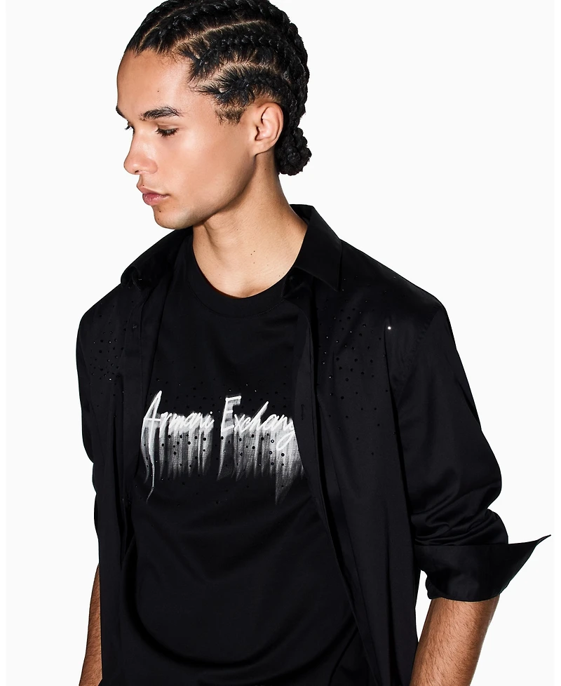 A|X Armani Exchange Men's Night Lab Embellished Graphic T-Shirt