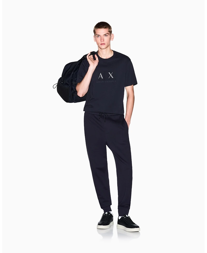 A|X Armani Exchange Men's Textured Grid Box T-Shirt