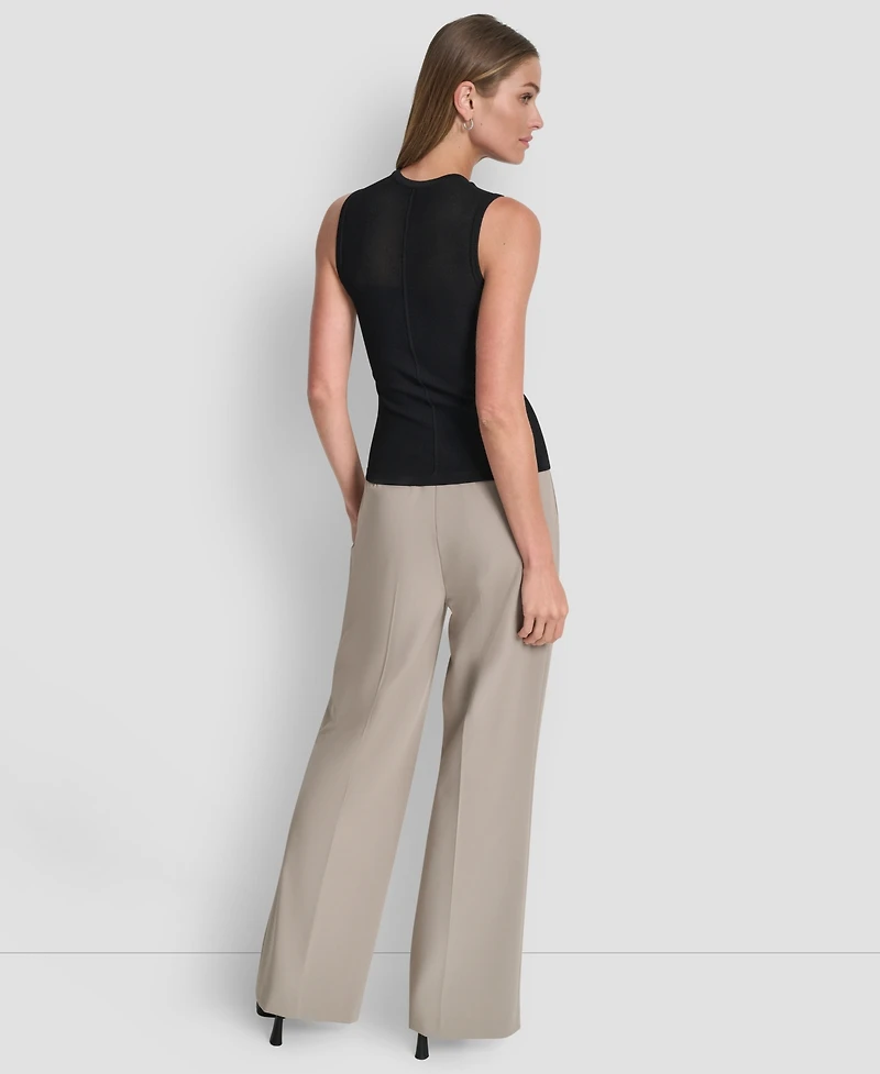 Dkny Women's Sleeveless Crewneck Sweater