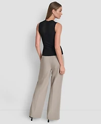 Dkny Women's Sleeveless Crewneck Sweater