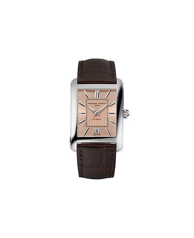 Frederique Constant Men's Carree Automatic Brown Strap Watch, 30mm