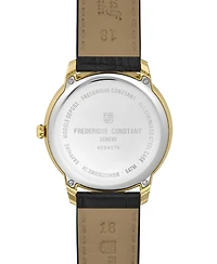 Frederique Constant Men's Moneta Moonphase Brown Strap Watch, 37mm