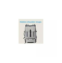 Anti-Theft Laptop Backpack with Shoe Compartment - Convertible Business & Hiking Bag, Heavy-Duty Nylon Travel Backpack