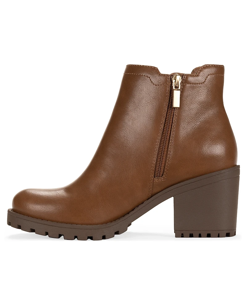 Wild Pair Women's Morghann Round Toe Lug Booties, Macy's Exclusive