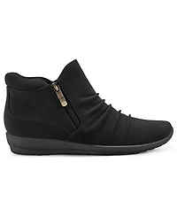 Easy Spirit Women's Aleta Side Zipper Casual Flat Booties