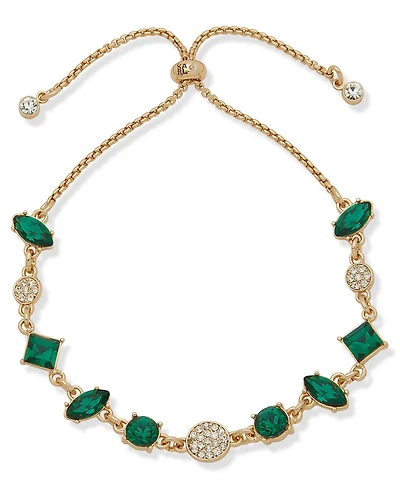 Karl Lagerfeld Paris Green Stone Slider Bracelet