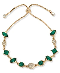 Karl Lagerfeld Paris Green Stone Slider Bracelet