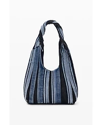 Desigual Women's Medium oval denim patch bag
