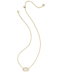 Kendra Scott Imitation Pearl 14K Gold Plated Over Brass Elisa Bezel Short Pendant Necklace