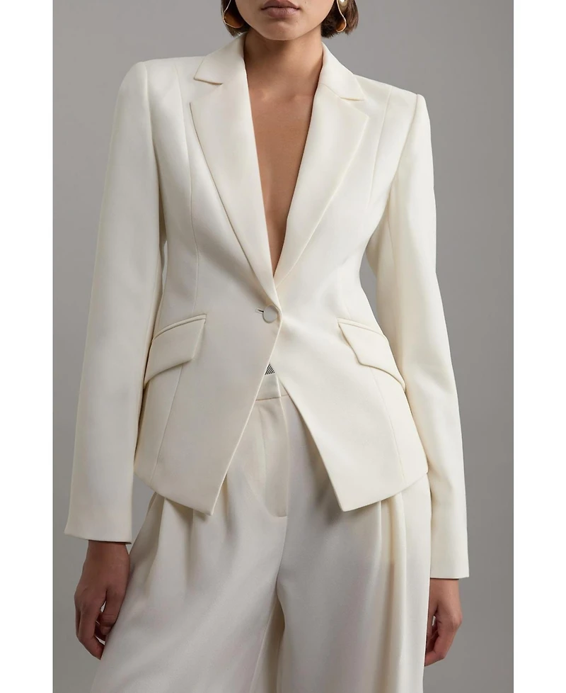 Karen Millen Women's Crepe Blazer Jacket