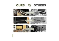 Aecojoy Shoe Storage Cabinet with 2 Flip Drawers - Hidden Organizer for Entryway, Metal Rack Door & Open