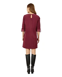 Yumi Women's Cord Tunic Dress With Pockets