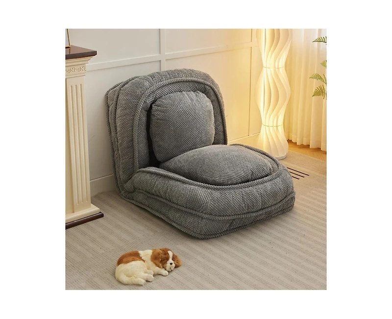 Casainc Lazy Sofa Chair Couch with 5 Adjustable Position Human Dog Bed