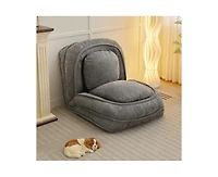 Casainc Lazy Sofa Chair Couch with 5 Adjustable Position Human Dog Bed