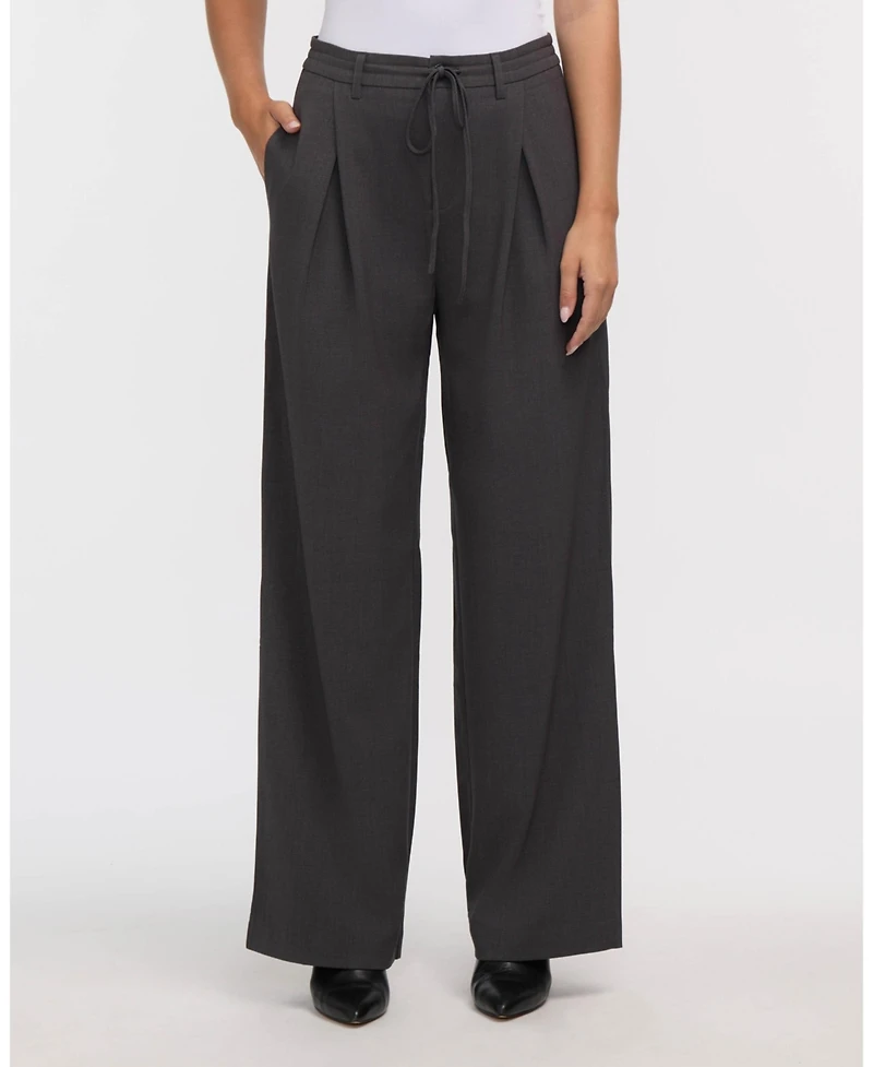 Ellen Tracy Women's Pleated Wide Leg Pant