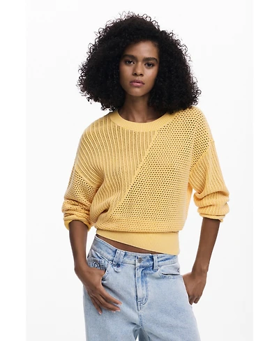 Desigual Women's Embroidered knit sweater