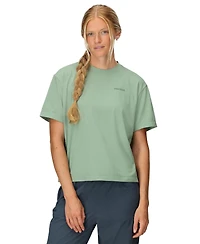 Marmot Women's Air Exchange Upf 50 Crew Short Sleeve Ribbed Collar T-Shirts