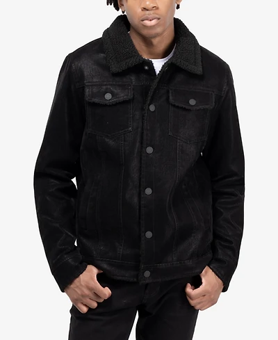 Xray Men's Jacket With Faux Shearling Lining