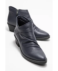 Forever & Always Shoes Rule Leather Chunky Boot (Women)