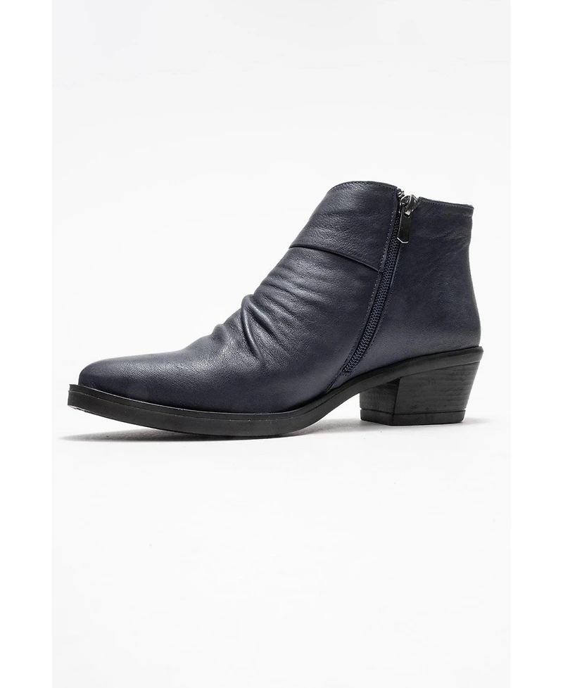 Forever & Always Shoes Rule Leather Chunky Boot (Women)