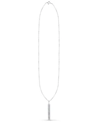 Macy's White Diamond Pendant Necklace (1/2 ct. t.w.) in Sterling Silver