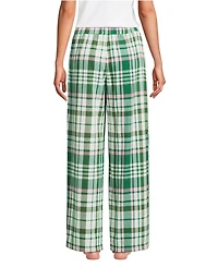 Lands' End Women's Flannel Wide Leg Sleep Pants
