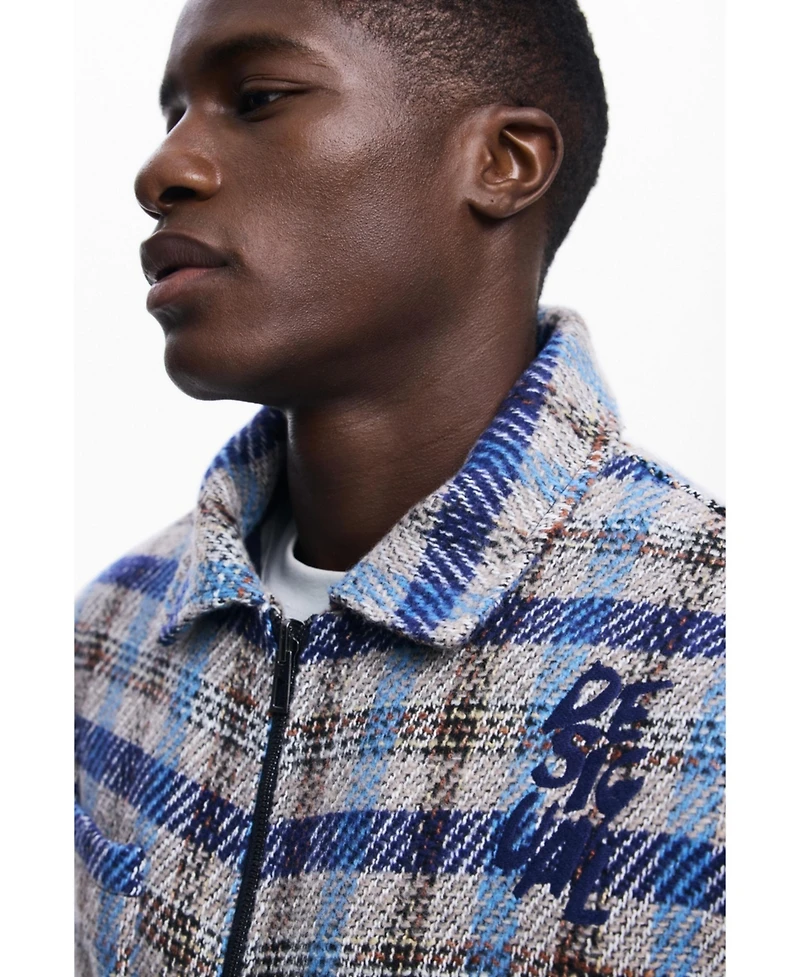 Desigual Men's Checkered jacket with pockets