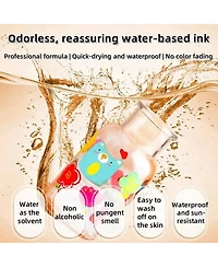 Htutwoo 60 Colors Acrylic Paint Pens, Water-Based Ink Markers, for Canvas, Rock Painting, Wood, Glass, Metal, Ceramic, Stone