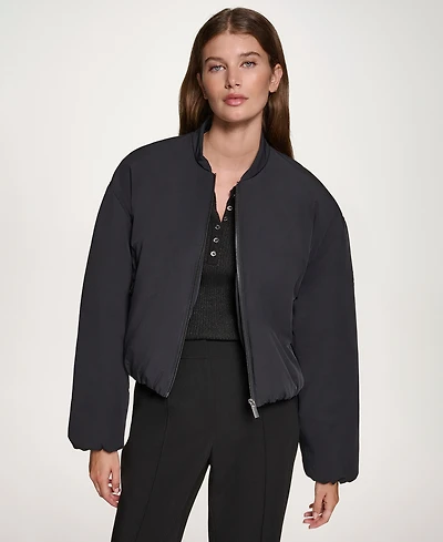 Dkny Jeans Women's Long Sleeve Bomber Jacket