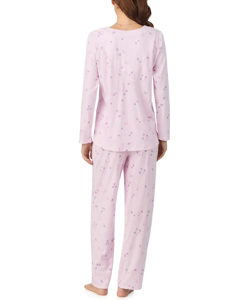 Eileen West Women's 2-Piece Long Sleeve Top and Pants Pajama Set
