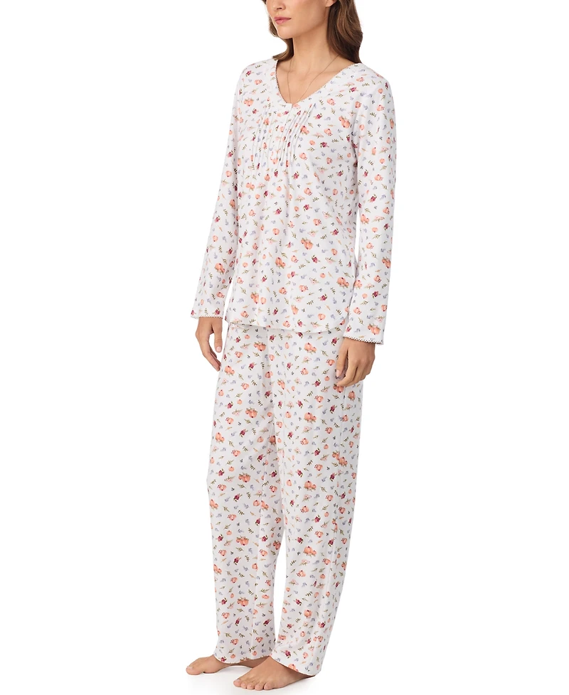 Eileen West Women's 2-Piece Long Sleeve Top and Pants Pajama Set