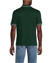 Lands' End Men's Short Sleeve Tipped Welt Pocket Supima Polo