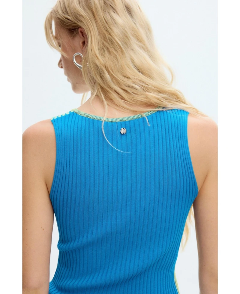 Desigual Women's Textured striped T-shirt