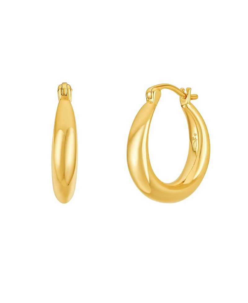 Untamed Petals Nadia Classic Gold Hoops