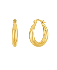 Untamed Petals Nadia Classic Gold Hoops