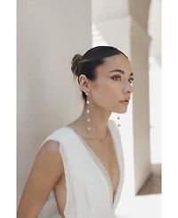 Carmela Bezel Crystal Drop Earrings