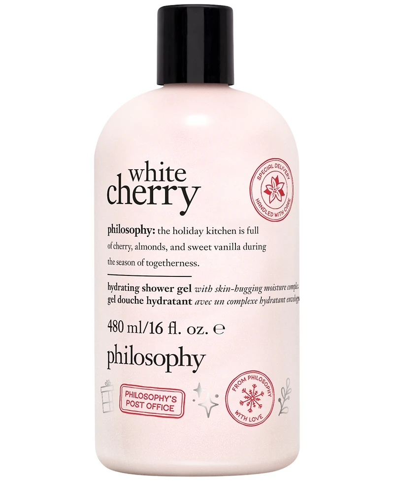 philosophy White Cherry Hydrating Shower Gel, Bubble Bath, & Shampoo, 16 oz.