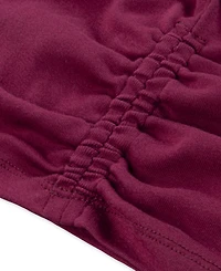 abercrombie kids Girls Metallic Hearts Ruched Long-Sleeve Top