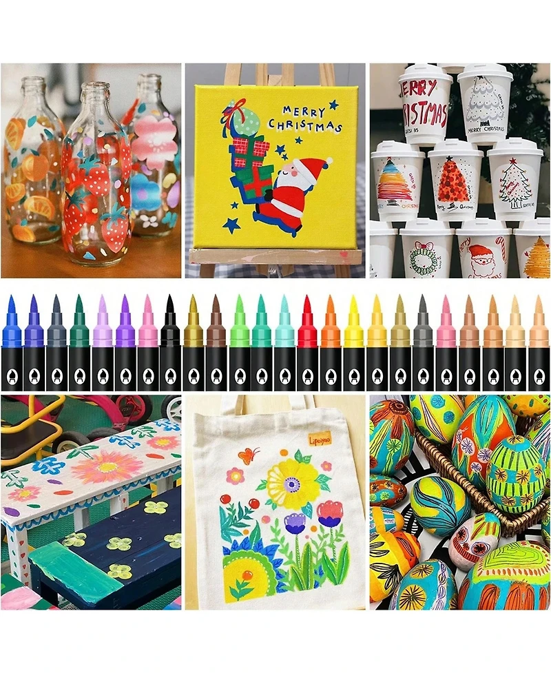 Htutwoo Colors Markers Double Headed School Back-To-School Season For Coloring Books For Students And Adults Halloween Christmas Gifts