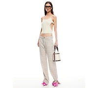 Lioness Women's Alabama Checked Detail Jeans