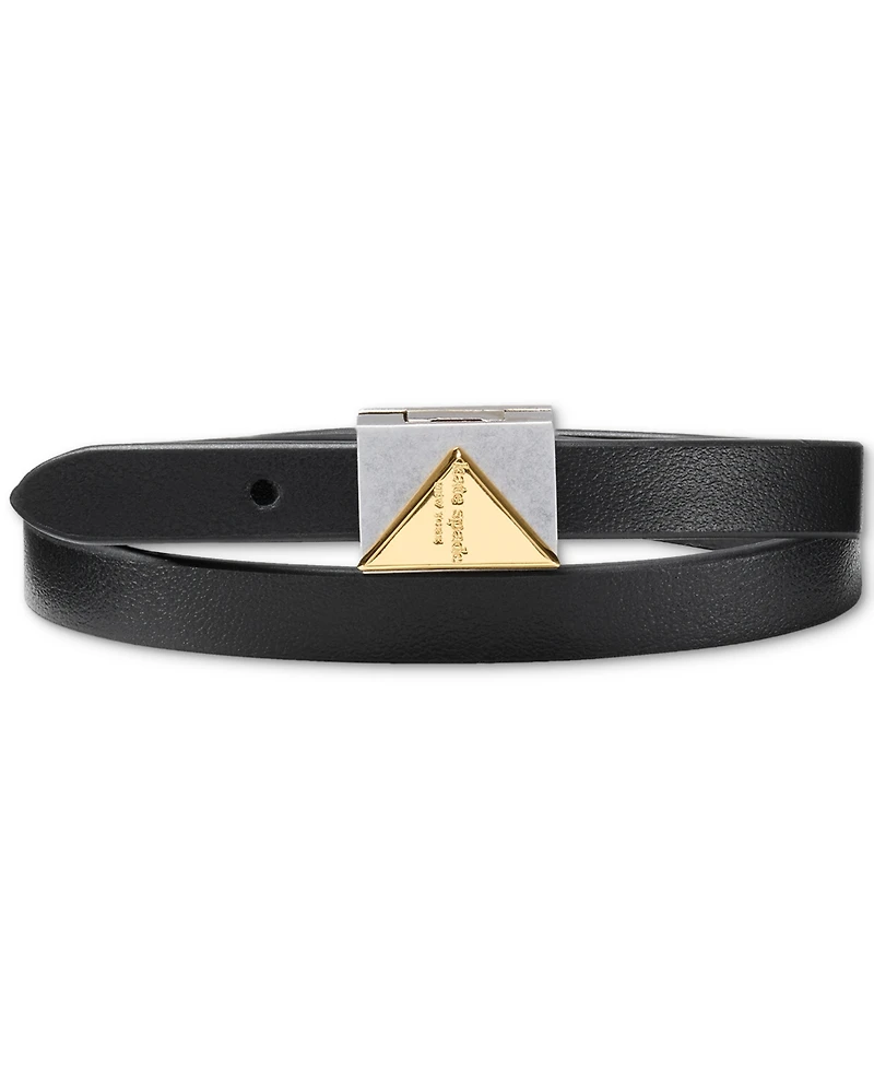 kate spade new york Cubic Zirconia Leather Wrap Bracelet