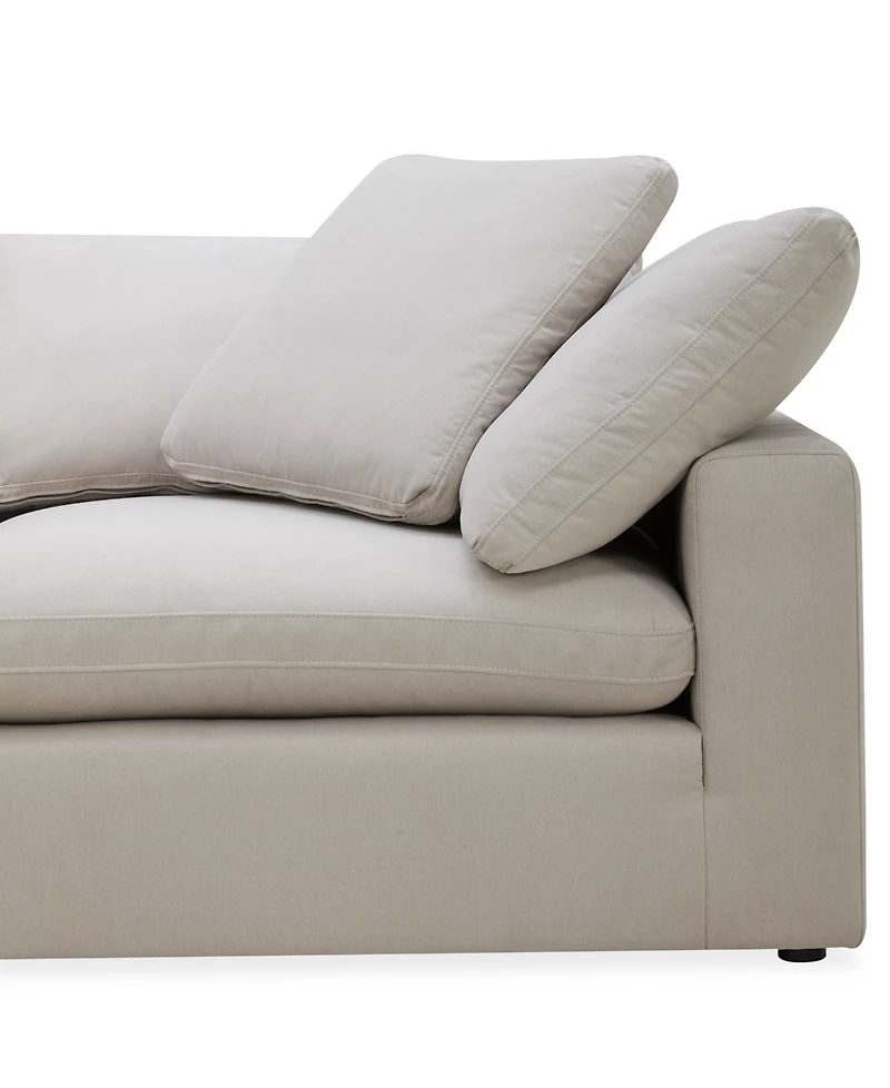 Furniture Fog -Pc. Fabric Chaise Sectional Sofa Set