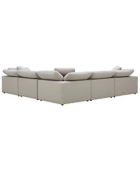 Furniture Fog 5-Pc. Fabric Chaise L-Sectional Sofa Set