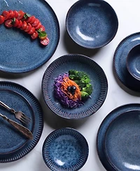 Porto Brasil Stoneware Linhas Dessert Plates, Set of 6